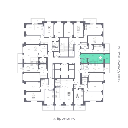 
   Продам студию, 24.57 м², Сокольники, литера 7

. Фото 1.