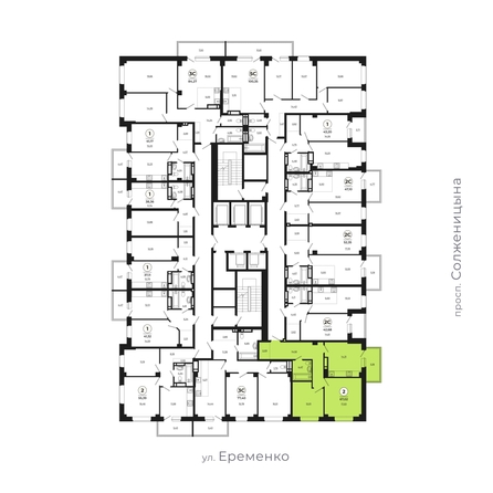 
   Продам 2-комнатную, 67.02 м², Сокольники, литера 8

. Фото 1.