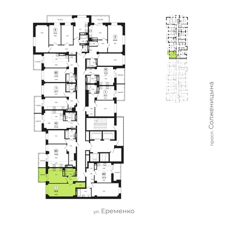 
   Продам 1-комнатную, 38.66 м², Сокольники, литера 6

. Фото 2.