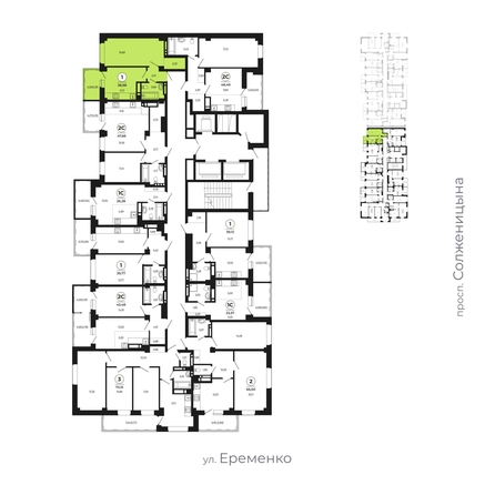 
   Продам 1-комнатную, 39.32 м², Сокольники, литера 6

. Фото 2.