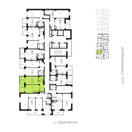 
   Продам 2-комнатную, 43.07 м², Сокольники, литера 6

. Фото 2.