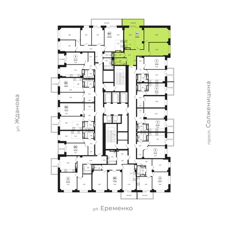 
  Продается 3-комн. квартира, 83.93 м², ЖК Сокольники, литера 10
. Фото 2.