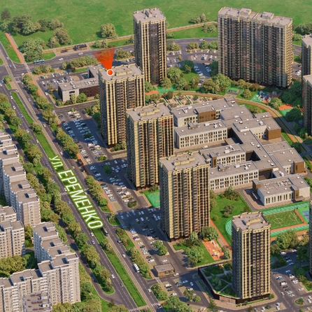 
  Продается 2-комн. квартира, 42.43 м², ЖК Сокольники, литера 10
. Фото 3.