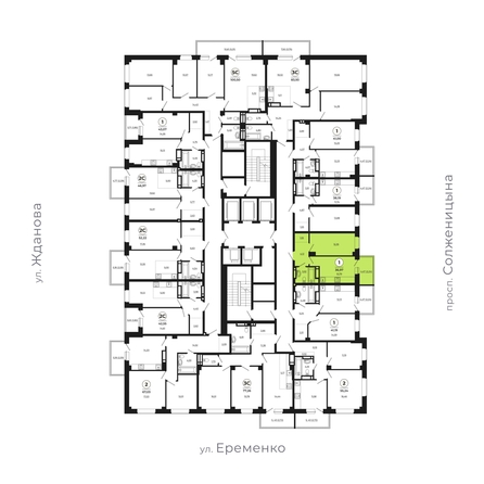 
  Продается 1-комн. квартира, 36.8 м², ЖК Сокольники, литера 10
. Фото 1.