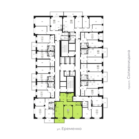
  Продается 3-комн. квартира, 77.19 м², ЖК Сокольники, литера 9
. Фото 2.