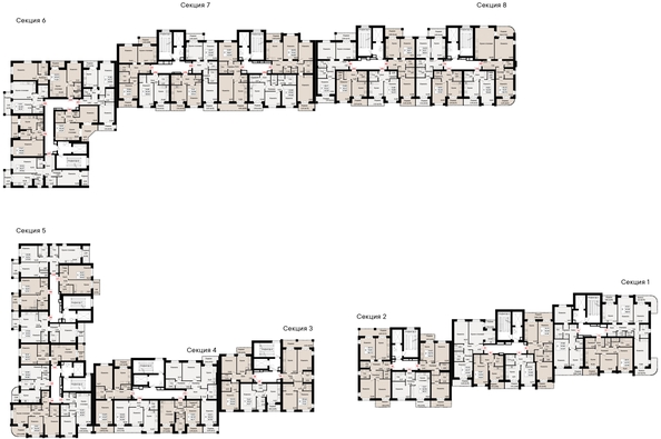 
   Продам 1-комнатную, 45.41 м², Курортный квартал Ривьера, дом 1

. Фото 1.