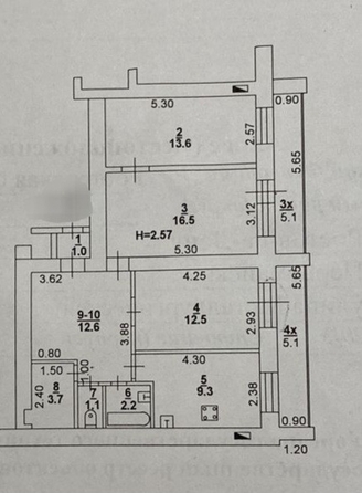 
   Продам 3-комнатную, 77.7 м², Металлургическая ул, 29

. Фото 20.