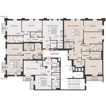 
  Продается 1-комн. квартира, 62.52 м², ЖК Дом-резиденция Собрание
. Фото 3.