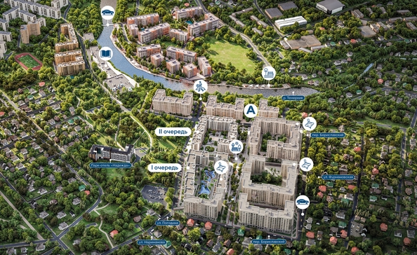 
  Продается 2-комн. квартира 63.64 м², в  Курортный квартал Ривьера, I оч. Фото 7.