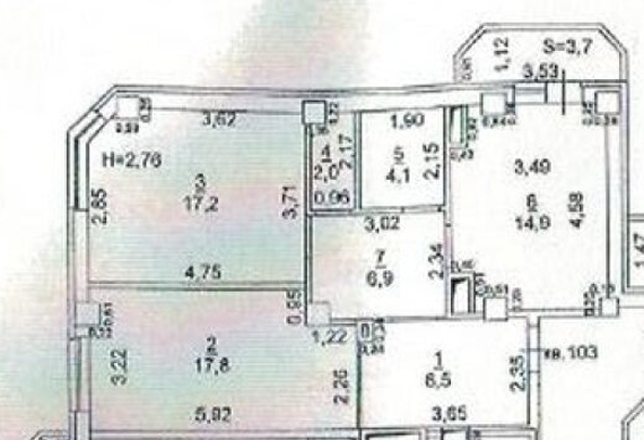 
   Продам 2-комнатную, 71.4 м², Вятская ул, 37а

. Фото 13.