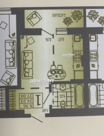 
   Продам студию, 22.8 м², 26-я линия ул, 35

. Фото 4.