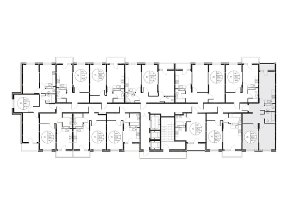 
  Продается 3-комн. квартира, 60.3 м², ЖК Панорама на Театральном, литера 1
. Фото 2.