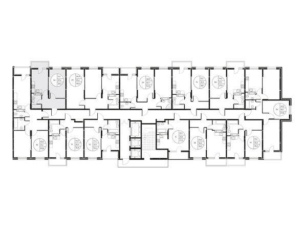 
  Продается 1-комн. квартира, 38.2 м², ЖК Панорама на Театральном, литера 1
. Фото 3.