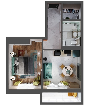 
   Продам 1-комнатную, 40.75 м², Александра Невского ул, 2 лит 1.1.

. Фото 1.