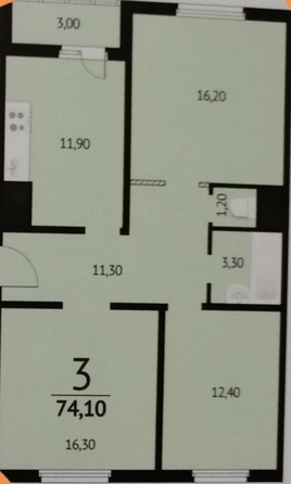 
   Продам 3-комнатную, 74 м², Ткачева ул, 25

. Фото 11.