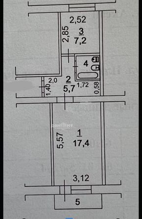 
   Продам 1-комнатную, 35.2 м², Платова ул, 72

. Фото 8.