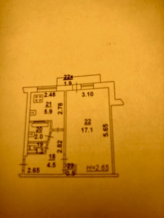 
  Продается 1-комн. квартира, 31 м², Коммунистический пр-кт, д. 37/1
. Фото 6.