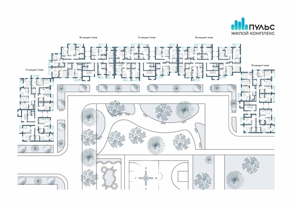 
  Продается 1-комн. квартира, 27.51 м², ЖК Пульс, секция 15-19
. Фото 15.