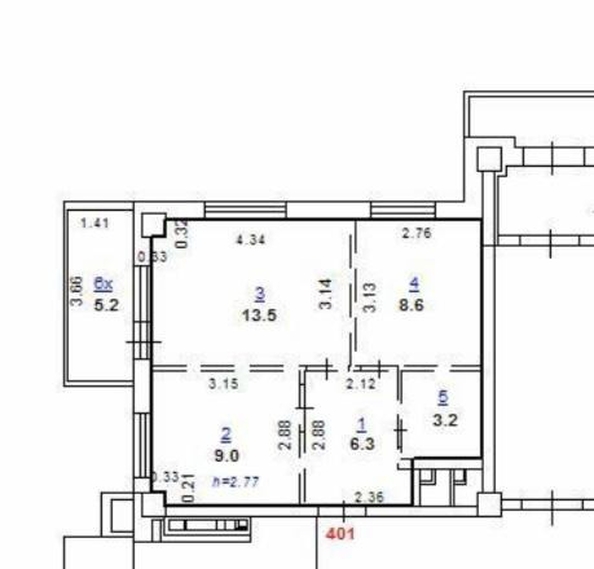 
  Продается 2-комн. квартира, 41 м², Жмайлова ул, д. 4/2
. Фото 27.