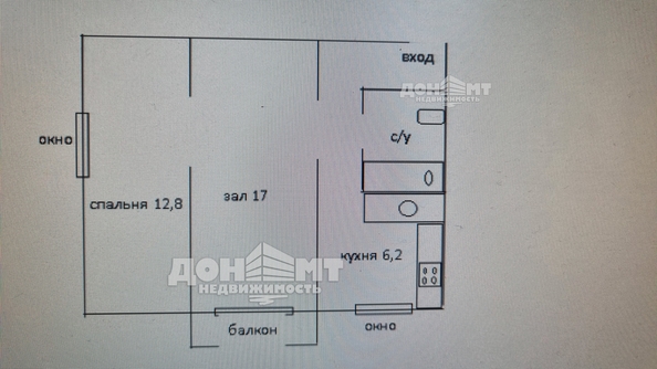 
  Продается 2-комн. квартира, 46.5 м², 20-я линия ул, д. 60в
. Фото 14.