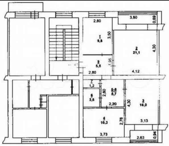 
  Продается 3-комн. квартира, 72 м², 40-летия Победы пр-кт, д. 65
. Фото 9.