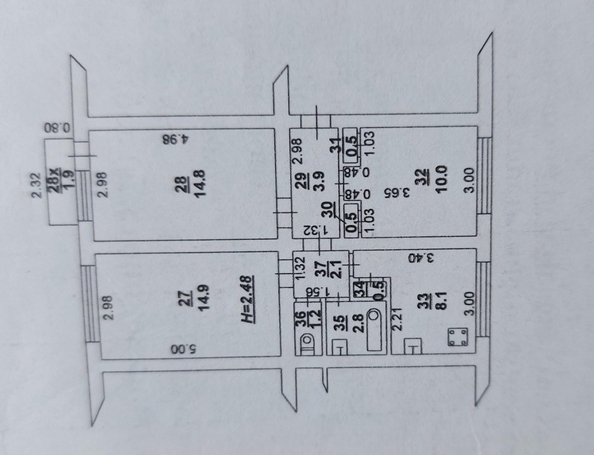 
  Продается 3-комн. квартира, 60 м², Кривошлыковский пер, д. 2
. Фото 32.