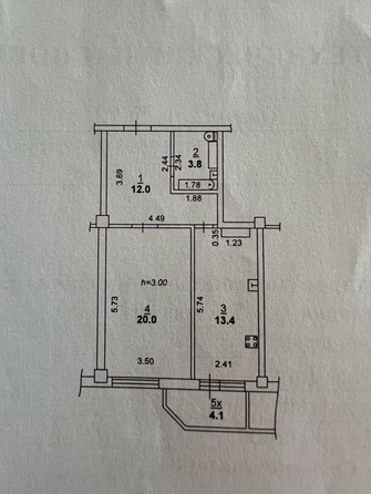 
  Продается 1-комн. квартира, 53.3 м², 26-го Июня ул, д. 20
. Фото 12.