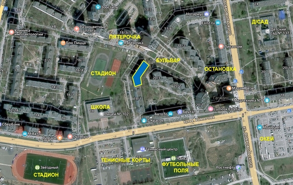 
  Продается 3-комн. квартира, 64.9 м², Комарова б-р, д. 18/2
. Фото 8.
