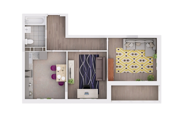 
  Продается 2-комн. квартира, 52.95 м², ЖК Gray (Грэй), кв-л 11-2
. Фото 2.
