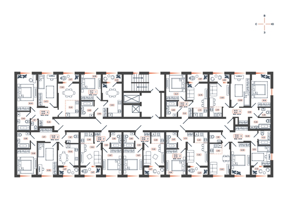 
  Продается 2-комн. квартира, 38.09 м², ЖК Темп, дом 1
. Фото 16.