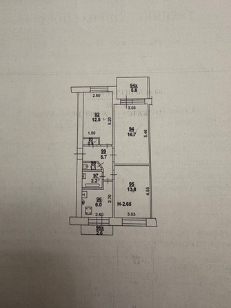 
  Продается 3-комн. квартира, 62.6 м², Калинина ул, д. 25б
. Фото 18.
