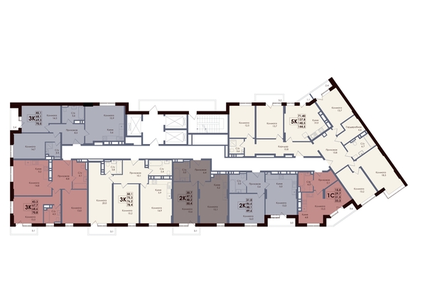 
  Продается 3-комн. квартира, 68.6 м², ЖК ACADEMIA (Академия)
. Фото 2.