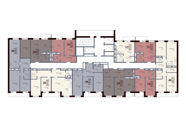
  Продается 1-комн. квартира, 36.8 м², ЖК ACADEMIA (Академия)
. Фото 2.