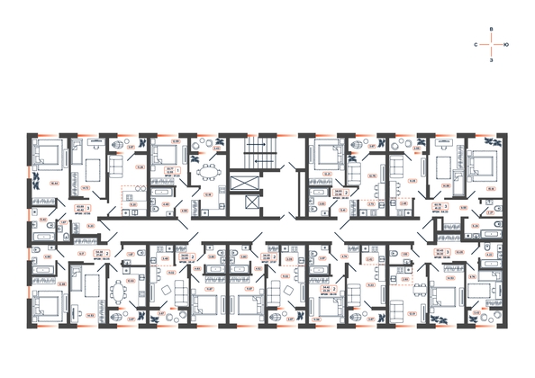 
  Продается 3-комн. квартира, 58.86 м², ЖК Темп, дом 1
. Фото 16.