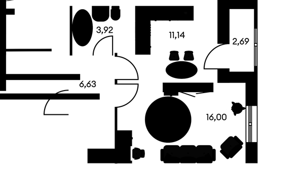 
  Продается 1-комн. квартира, 40.59 м², ЖК Культура, дом 2
. Фото 1.