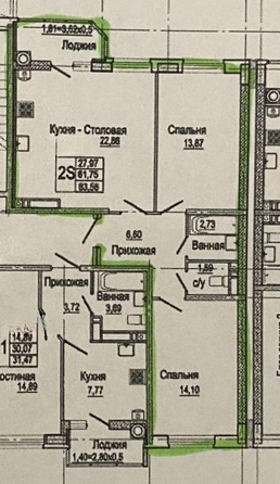 
  Продается 3-комн. квартира, 64 м², Подвойского ул, д. 68
. Фото 23.
