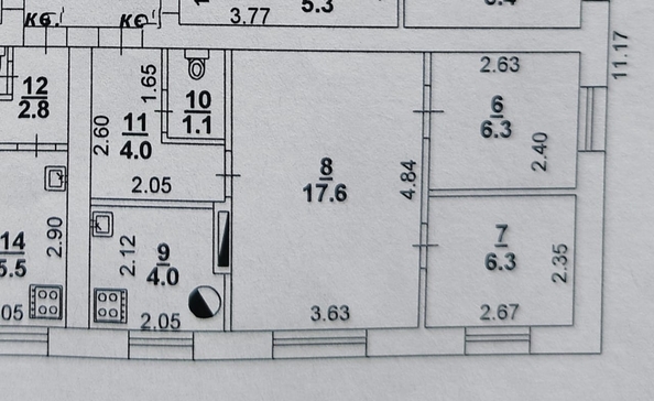 
  Продается 3-комн. квартира, 39.3 м², Обуховский пер, д. 7/1
. Фото 15.