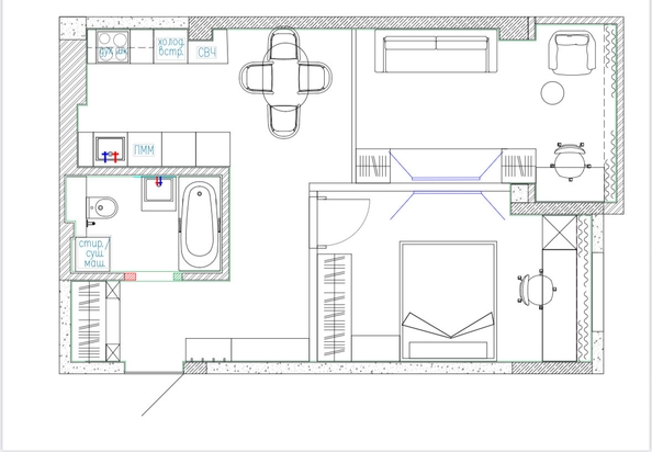 
  Продается 2-комн. квартира, 51 м², Шаповалова ул, д. 1
. Фото 7.