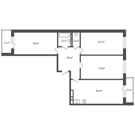 
  Продается 3-комн. квартира 90 м². Фото 15.