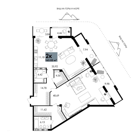 
  Продается апартамент 163.52 м², в АО Парк Плаза. Фото 1.