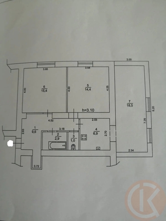
  Продается 3-комн. квартира 80 м². Фото 31.