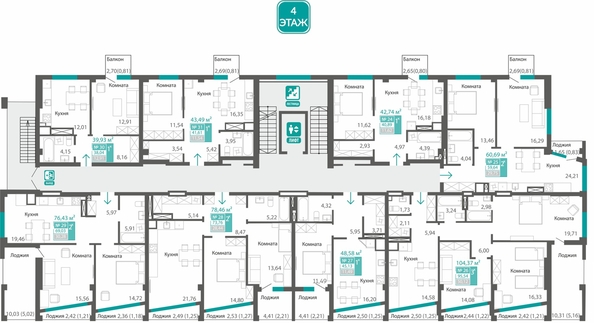 
  Продается 1-комн. квартира 45.13 м², в  Клубный дом Маяковский. Фото 1.