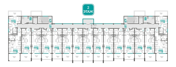 
  Продается номер в отеле 48.58 м², в ГК Золотые пески. Фото 1.