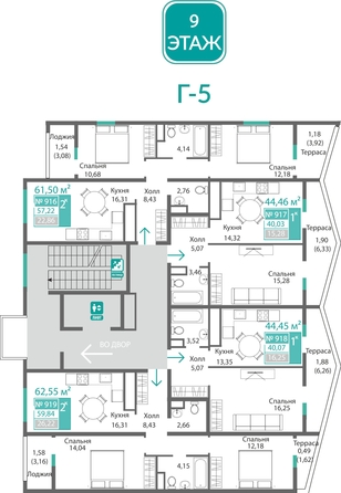 
  Продается 2-комн. квартира 59.84 м², в ЖК Подсолнух. Фото 1.