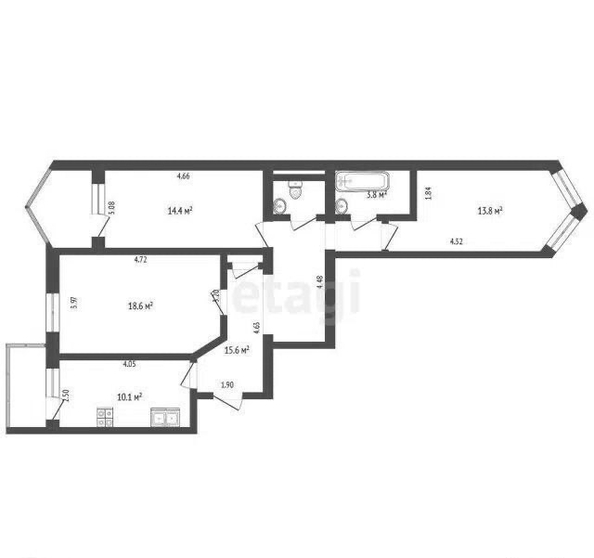
  Продается 3-комн. квартира 80 м². Фото 2.