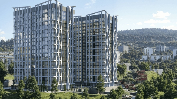 
  Продается 1-комн. квартира 43.32 м², в ЖК Панорама парк, литер 1. Фото 1.