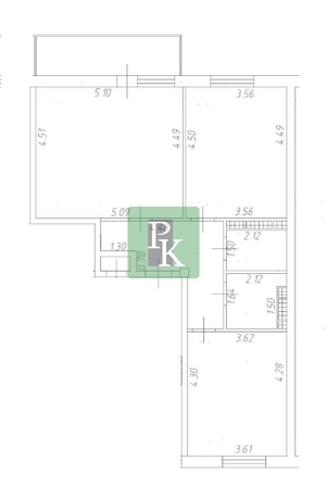 
  Продается 2-комн. квартира 70.6 м². Фото 4.