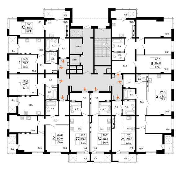 
  Продается студия 35.7 м², в ЖК Моне. Фото 1.