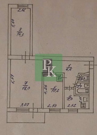 
  Продается 2-комн. квартира 59.7 м². Фото 25.