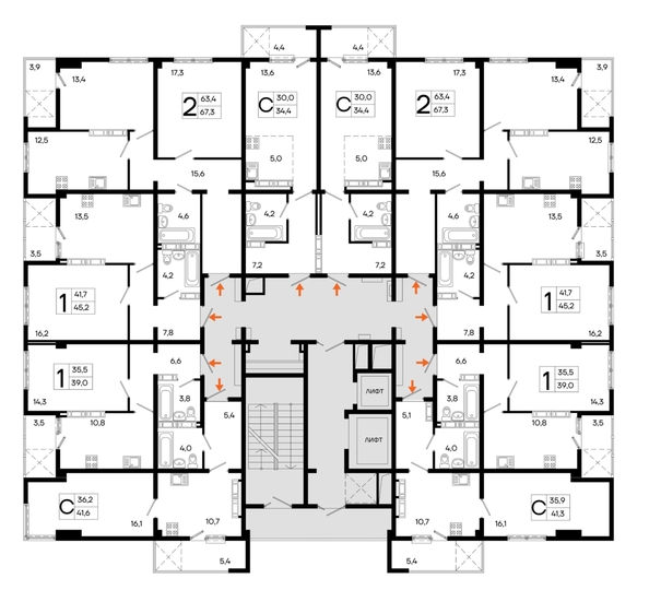 
  Продается студия 40.5 м², в ЖК Поэма. Фото 1.